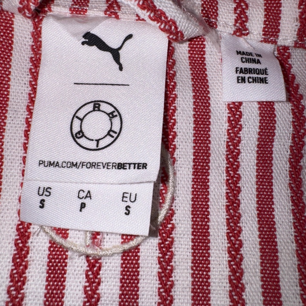 PUMA x Rhuigi RH Worldwide Track Jacket Red White Striped Gold Zip Size S - Picture 2 of 16